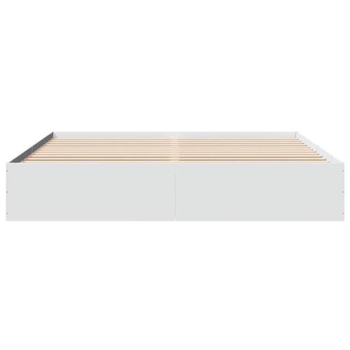 Sengestel 180x200 cm konstrueret træ hvid