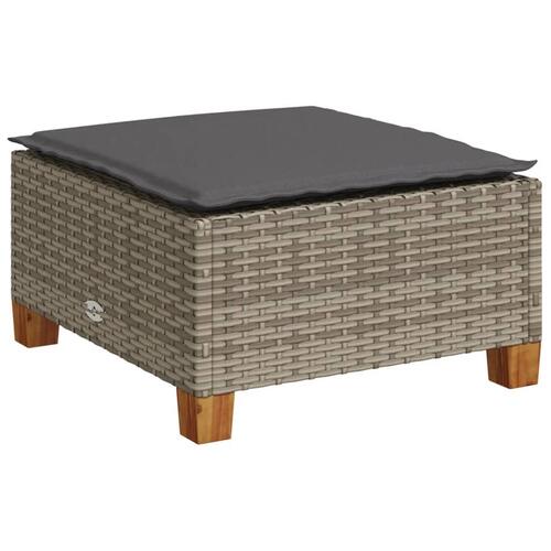 Sofasæt 5 dele med hynder polyrattan grå