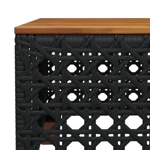 Sofasæt til haven 8 dele med hynder polyrattan sort