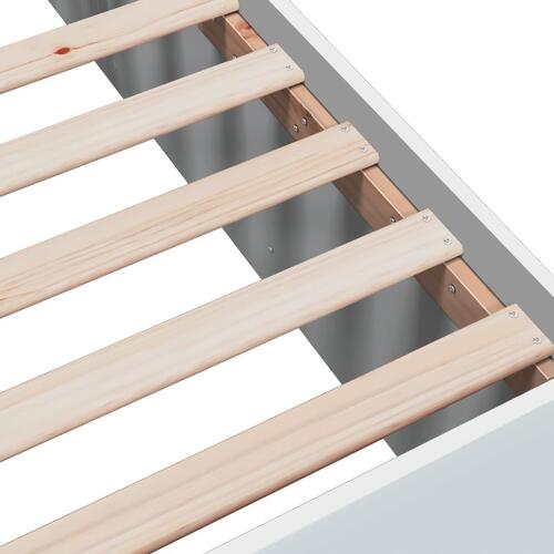 Sengestel 120x190 cm konstrueret træ hvid