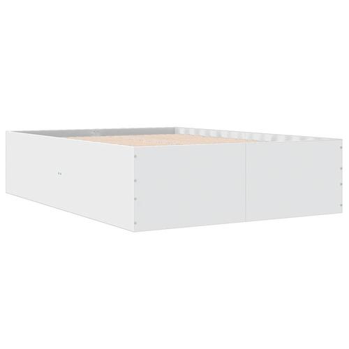 Sengestel 120x200 cm konstrueret træ hvid