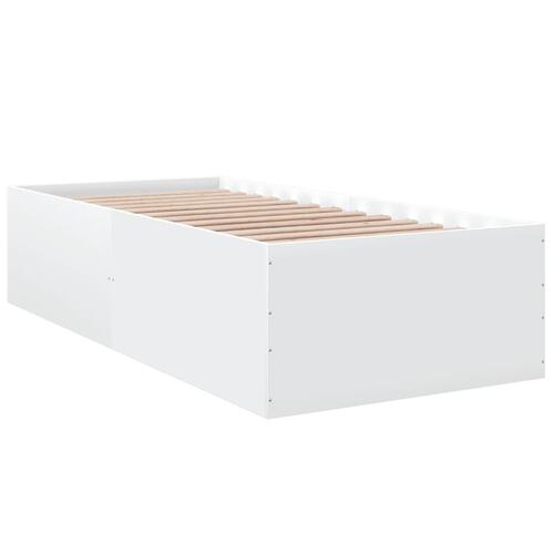 Sengeramme 100x200 cm konstrueret træ hvid