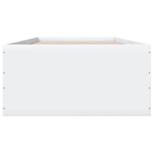 Sengeramme 100x200 cm konstrueret træ hvid