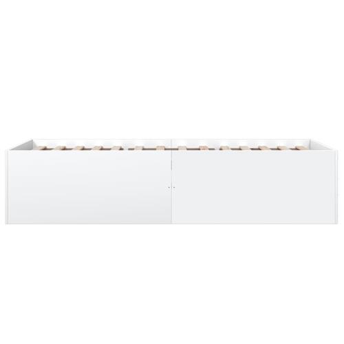 Sengeramme 100x200 cm konstrueret træ hvid