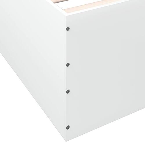 Sengeramme 100x200 cm konstrueret træ hvid