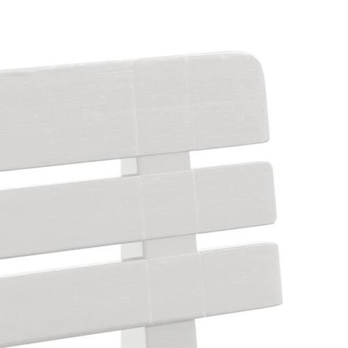 Havebænk 110x52x71 cm polypropylen hvid