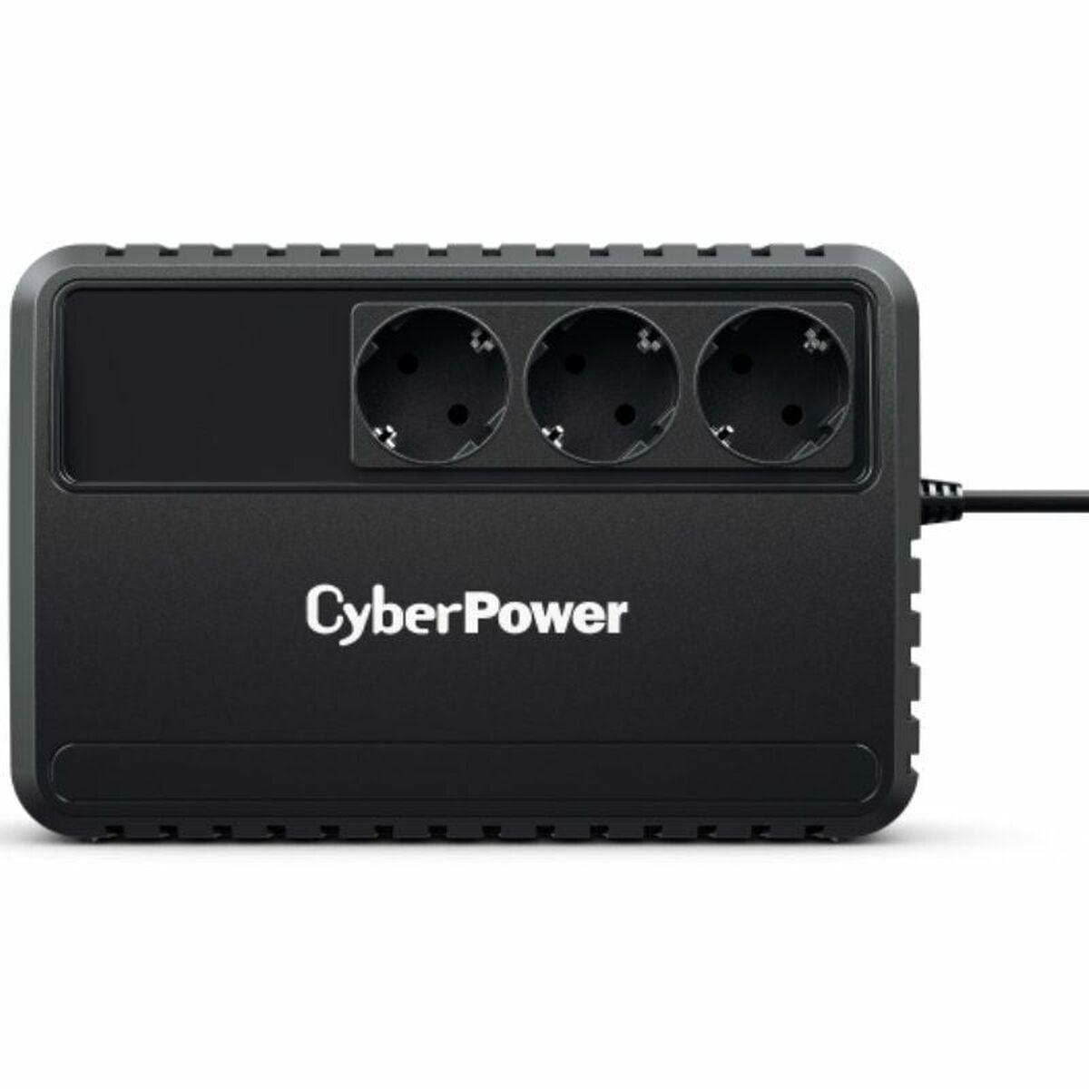 Cyberpower BU650EG UPS - 650 VA, 3x Schuko, sort billede
