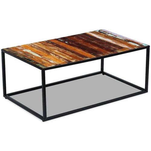 Sofabord 100x60x40 cm massivt genbrugstræ