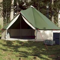 6-personers campingtelt vandafvisende grøn