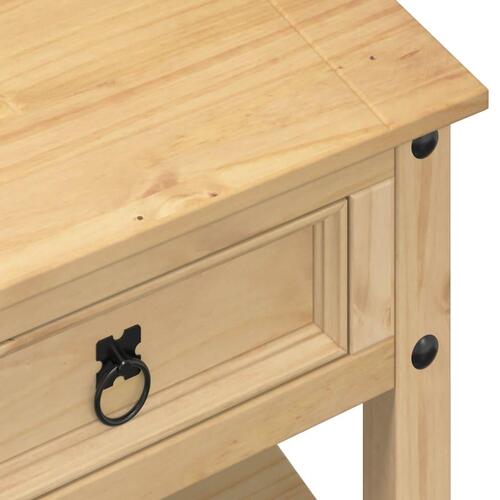 Sofabord med skuffer Corona 100x48x45 cm massivt fyrretræ