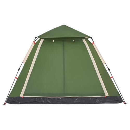 5-personers campingtelt kuppel quick-release grøn
