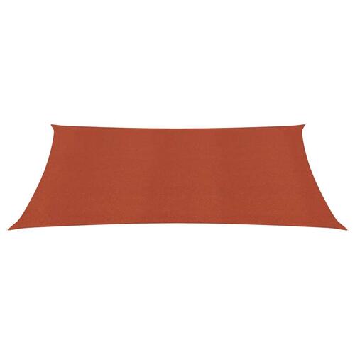 Solsejl 3x5 m 160 g/m² HDPE terrakotta