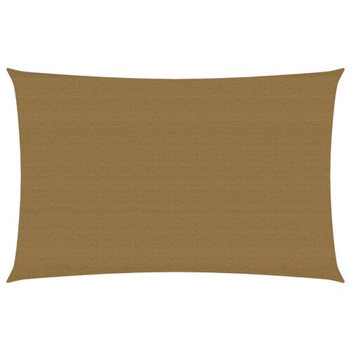 Solsejl 160 g/m² 5x7 m HDPE gråbrun