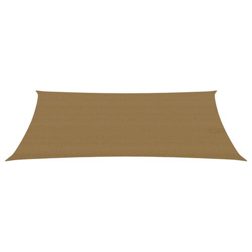 Solsejl 160 g/m² 5x7 m HDPE gråbrun