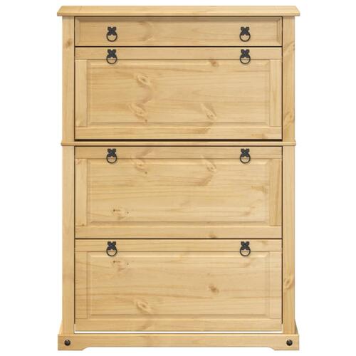 Skoskab Corona 99x32x138 cm massivt fyrretræ