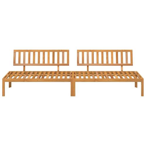 Midtermoduler 2 stk. til pallesofa massivt akacietræ