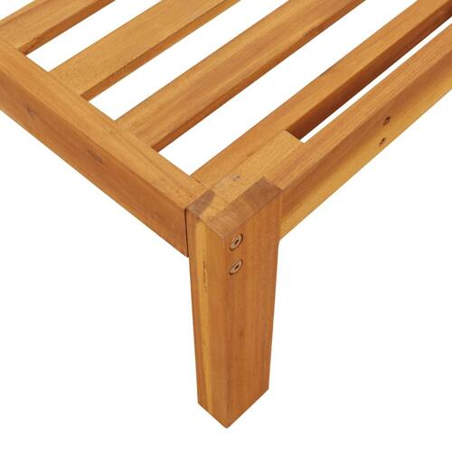 Midtermoduler 2 stk. til pallesofa massivt akacietræ