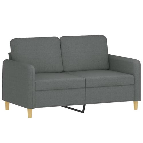 Sofasæt 4 dele med hynder stof mørkegrå