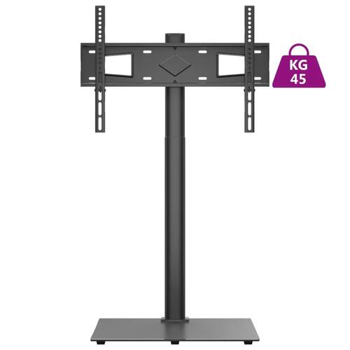 Tv-stativ til hjørne 1 hylde til 32"-65" sort