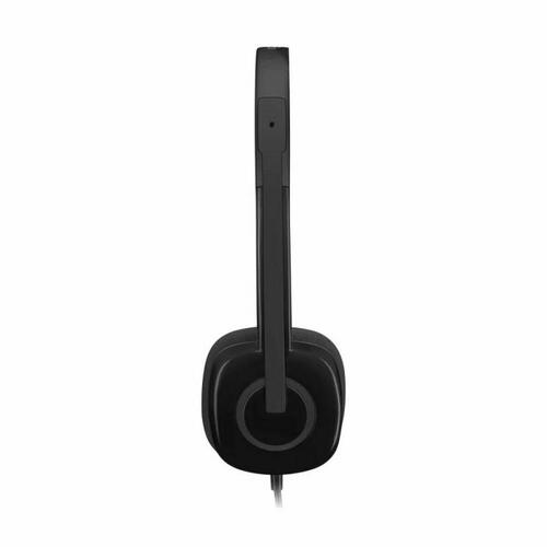 Hovedtelefoner med mikrofon Logitech H151 Sort