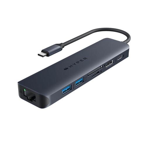 7-Port USB-C Hub Hyper HD4003G Blå