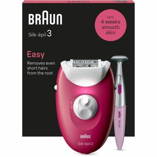 Elektrisk hårfjerner Braun 3-202 Fuchsia