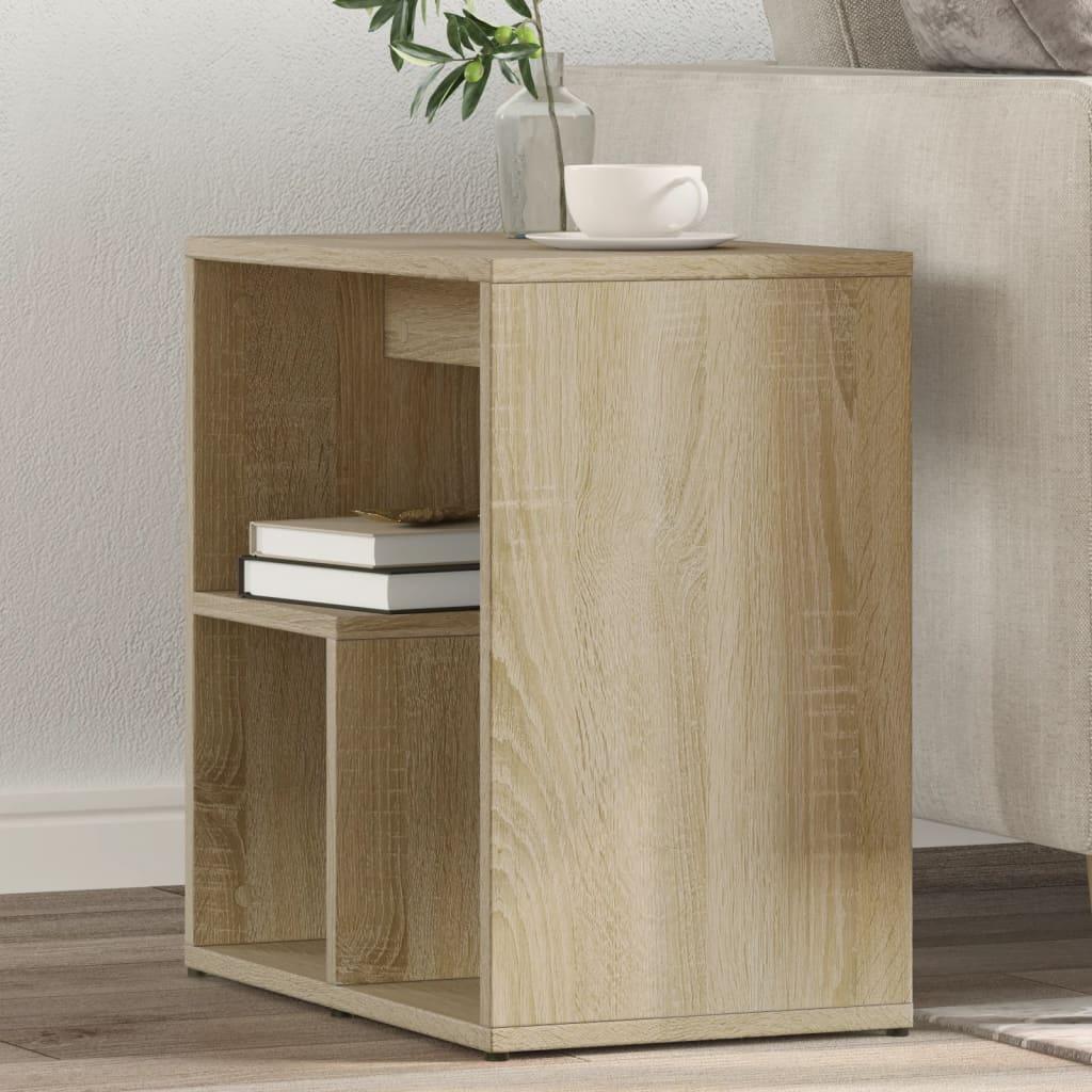 Sidebord 50x30x50 cm konstrueret træ sonoma-egetræsfarvet