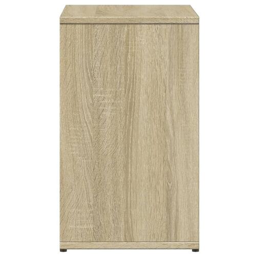 Sidebord 50x30x50 cm konstrueret træ sonoma-egetræsfarvet