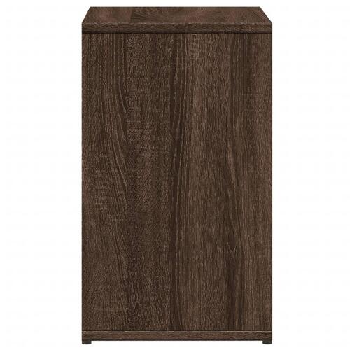 Sidebord 50x30x50 cm konstrueret træ brun egetræ