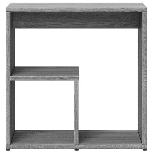 Sidebord 50x30x50 cm konstrueret træ grå sonoma-eg