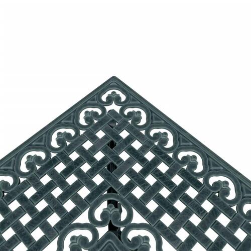 Havebord 80x80x75 cm støbt aluminium grøn