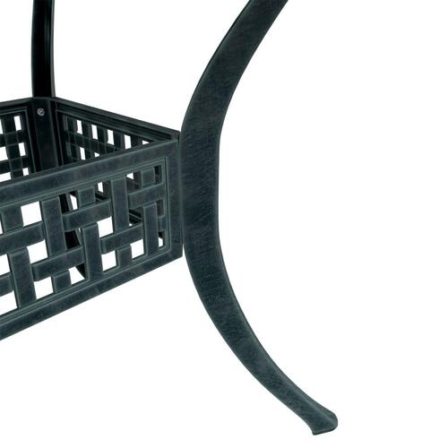 Havebord 80x80x75 cm støbt aluminium grøn