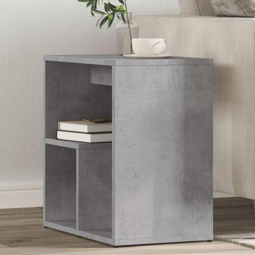 Sidebord 50x30x50 cm konstrueret træ betongrå