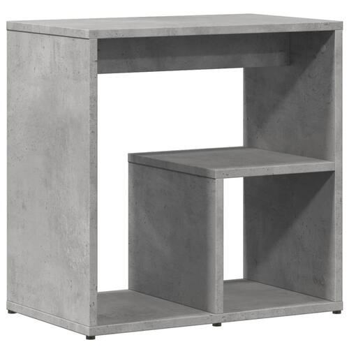 Sidebord 50x30x50 cm konstrueret træ betongrå