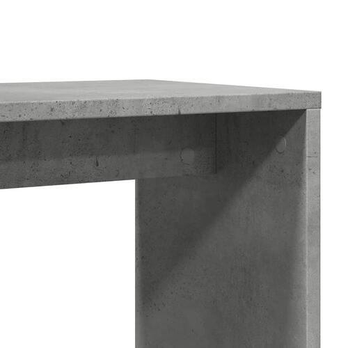 Sidebord 50x30x50 cm konstrueret træ betongrå