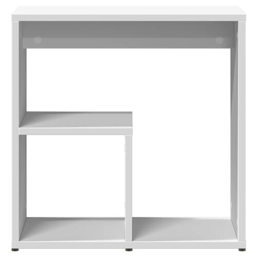 Sideborde 2 stk. 50x30x50 cm konstrueret træ hvid