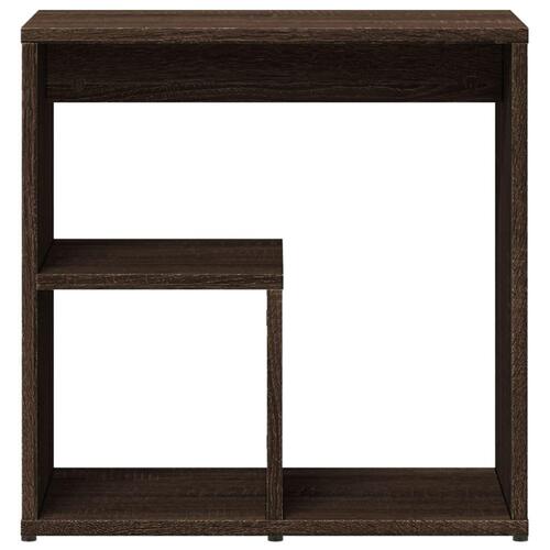 Sideborde 2 stk. 50x30x50 cm konstrueret træ brunt egetræ
