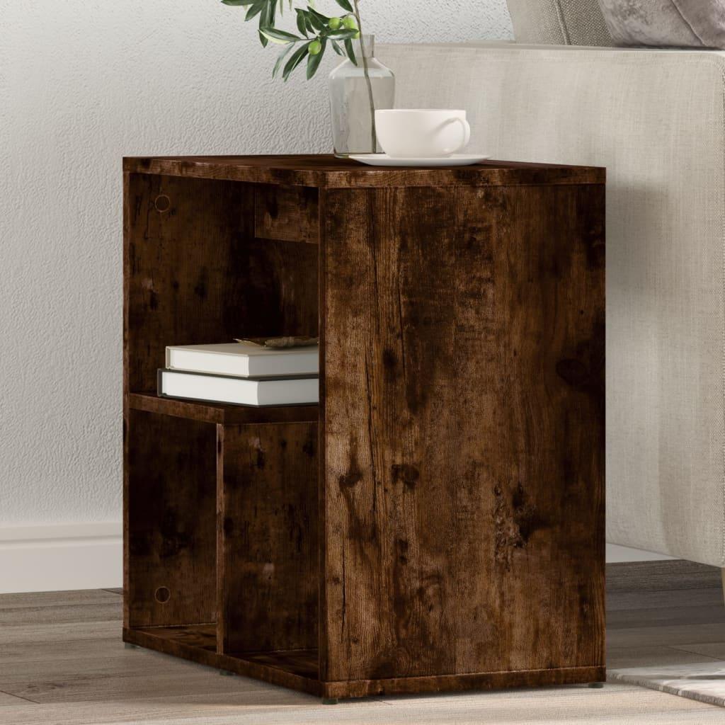 Sideborde 2 stk. 50x30x50 cm konstrueret træ røget egetræsfarve