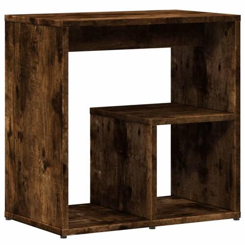 Sideborde 2 stk. 50x30x50 cm konstrueret træ røget egetræsfarve