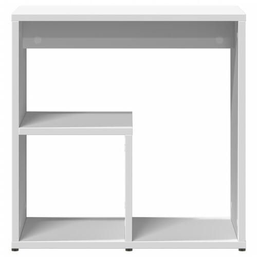 Sidebord 50x30x50 cm konstrueret træ hvid