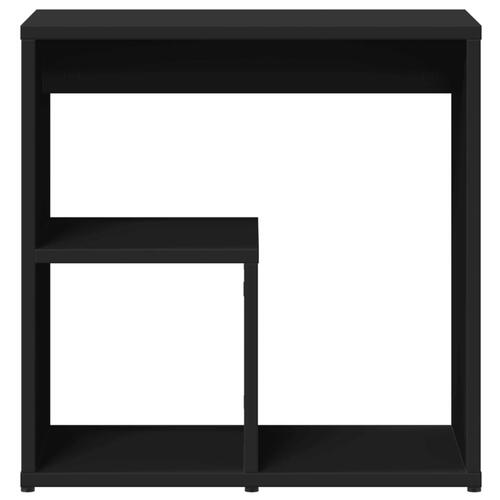 Sidebord 50x30x50 cm konstrueret træ sort