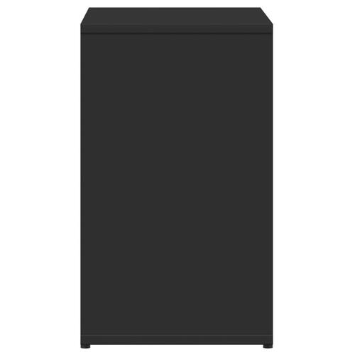Sidebord 50x30x50 cm konstrueret træ sort