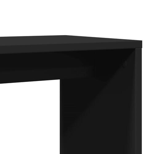 Sidebord 50x30x50 cm konstrueret træ sort