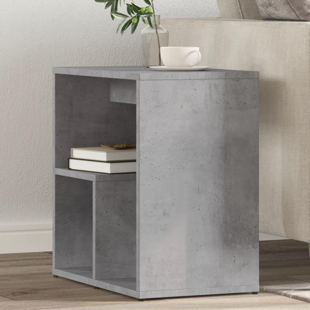 Sideborde 2 stk. 50x30x50 cm konstrueret træ betongrå