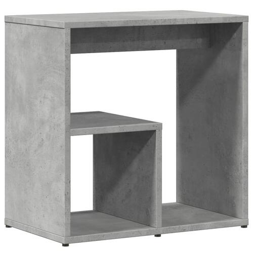 Sideborde 2 stk. 50x30x50 cm konstrueret træ betongrå