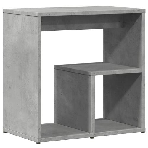 Sideborde 2 stk. 50x30x50 cm konstrueret træ betongrå