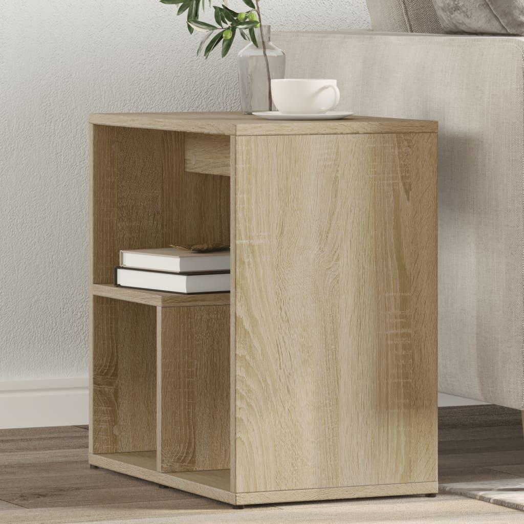 Sidebord 2 stk. 50x30x50 cm konstrueret træ sonoma-eg