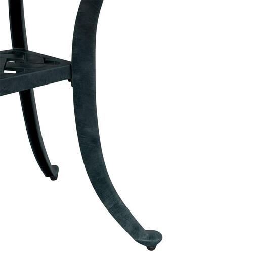Havebord 53x53x53 cm støbt aluminium grøn