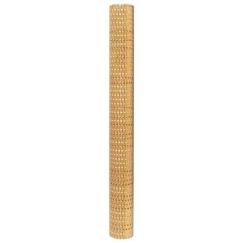 Altanafskærmning 400x80 cm polyrattan lysebrun