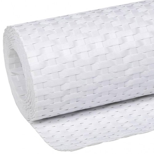 Altanafskærmning 300x100 cm polyrattan hvid